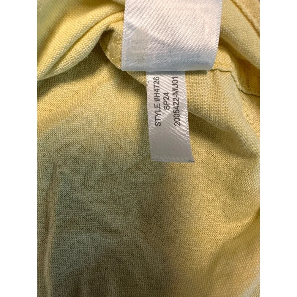 J. Crew Mens Flex Oxford Button Down Shirt Yellow Slim Fit Cotton Size S